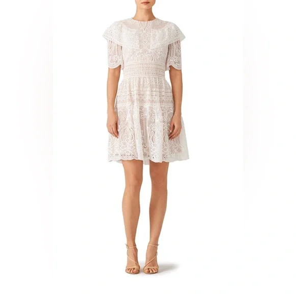 Dresses | Ml Monique Lhuillier White Lace Dress | Poshmark Dresses | Ml Monique Lhuillier White Lace Dress | Poshmark